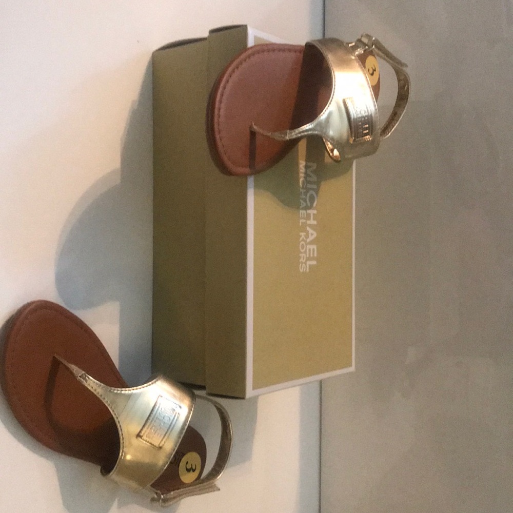Gold Michael Kors Sandals